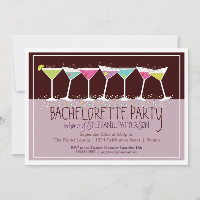 Invitation à la Bachelorette Party (Devant)