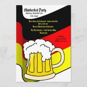 Invitation à la bière de l'Oktoberfest
