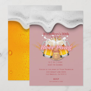 Invitation à la bière pong