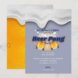 Invitation à la bière pong
