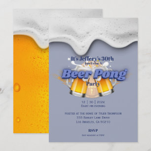 Invitation à la bière pong