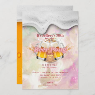 Invitation à la bière pong