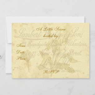 Invitation à la carte d'appel Vintage