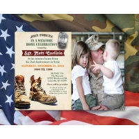 Invitation à la célébration de bienvenue militaire