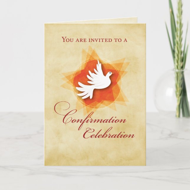 Invitation à la célébration de la confirmation (Devant)