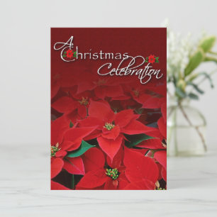 Invitation à la célébration de Noël avec des Poins