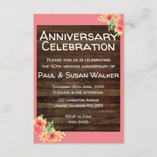Invitation à la célébration du 40e anniversaire