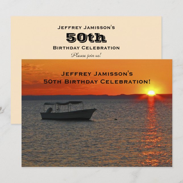 Invitation à la célébration du 50e anniversaire, b (Devant / Derrière)