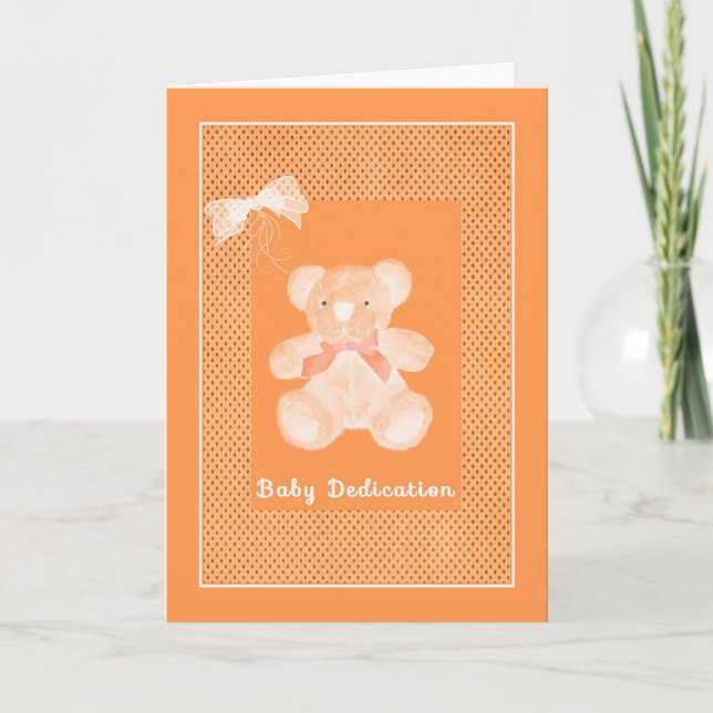 Invitation à la cérémonie de dédicace pour bébés,  (Devant)