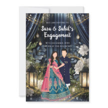 Invitation à la cérémonie de la bague d'engagement