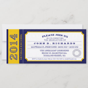 Invitation à la cérémonie de remise des diplômes B