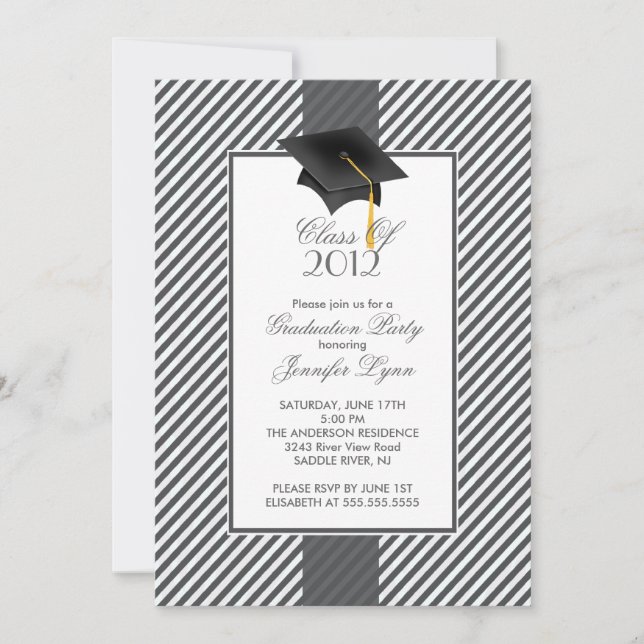 Invitation à la cérémonie de remise des diplômes d (Devant)