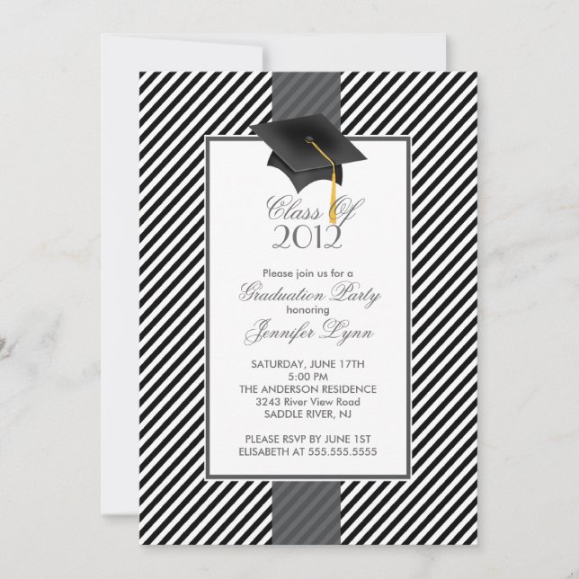 Invitation à la cérémonie de remise des diplômes d (Devant)