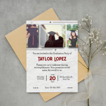 Invitation à la cérémonie de remise des trois dipl