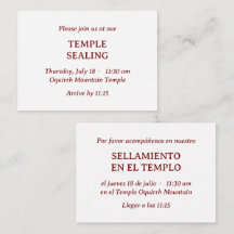 Invitation à la chasse au temple rouge espagnol-an
