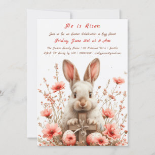 Invitation à la chasse aux oeufs de Pâques