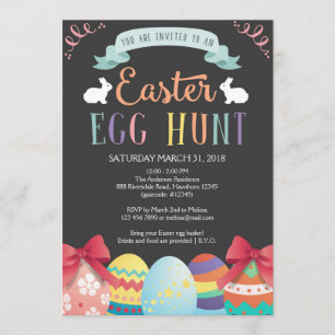 Invitation à la chasse aux oeufs de Pâques, Invita