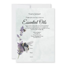 Invitation à la classe d'huile essentielle de lava