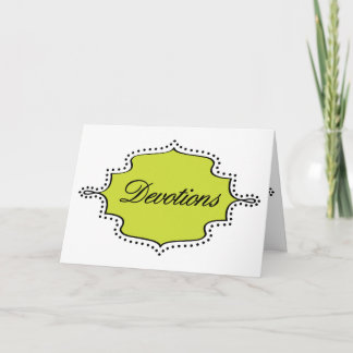Invitation à la collecte de dévotions