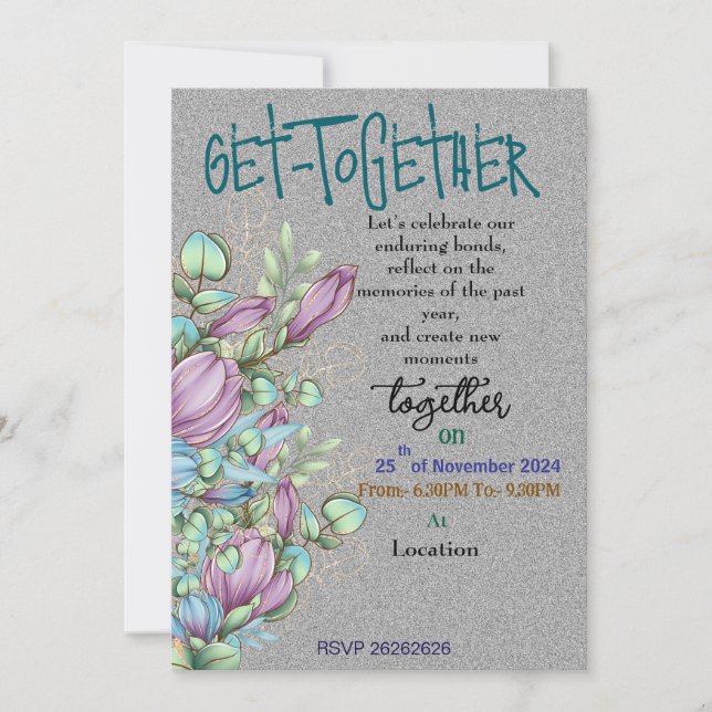 Invitation à la collecte de fleurs de minuit (Devant)