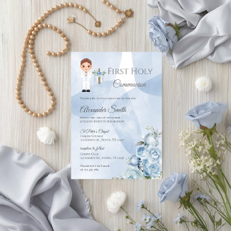 Invitation à la communion du premier Saint Garçon
