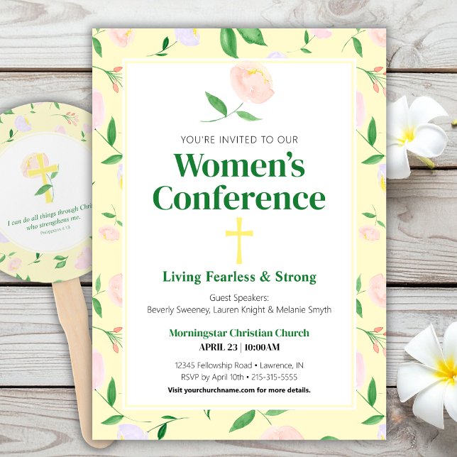 Invitation à la Conférence Florale de Yellow Sprin (Créateur téléchargé)