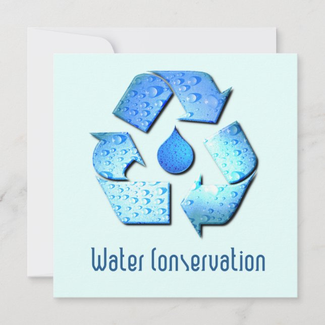 Invitation à la conservation de l'eau (Devant)