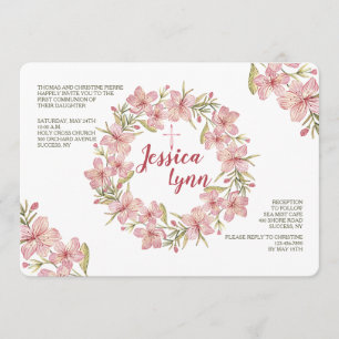 Invitation à la couronne de fleurs
