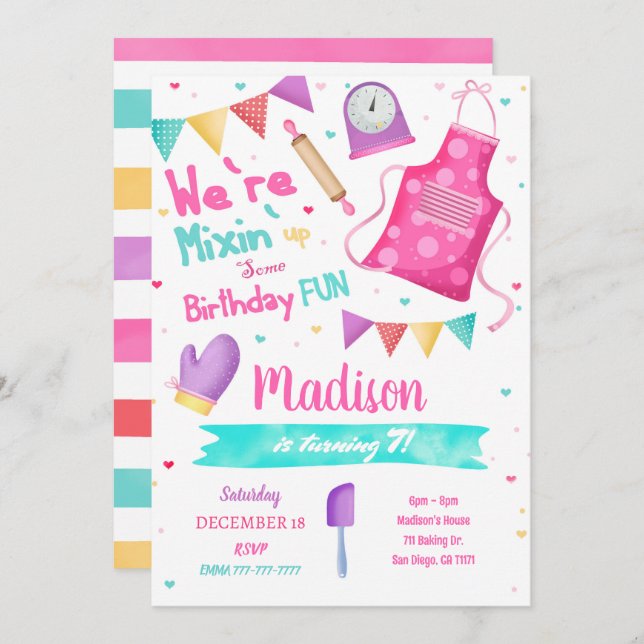 Invitation à la cuisson (Devant / Derrière)