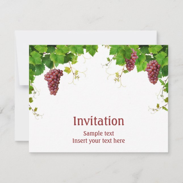 Invitation à la décoration de la vigne (Devant)