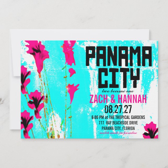 INVITATION À LA DESTINATION DE LA VILLE DE PANAMA (Devant)