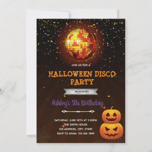 Invitation à la discothèque Halloween