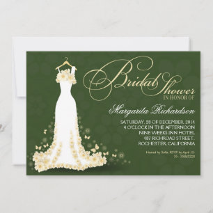 invitation à la douche avec tenue mariage