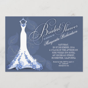 invitation à la douche avec tenue mariage