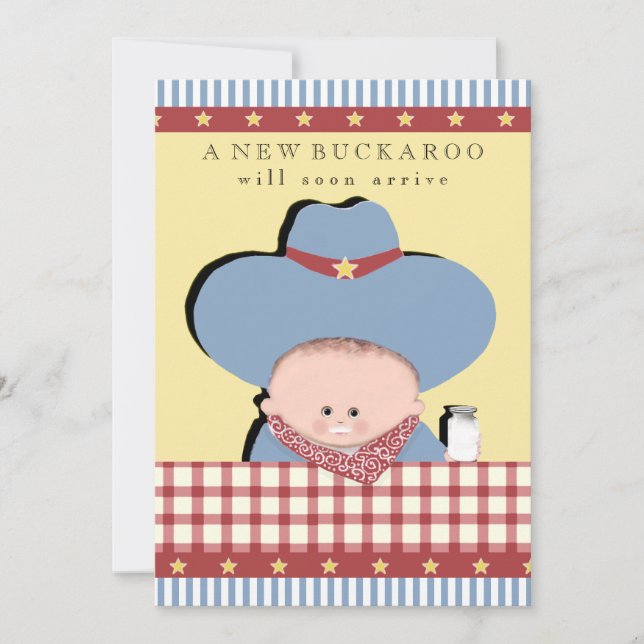invitation à la douche bébé garçon (Devant)