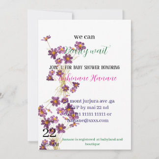 invitation à la douche bébé pour bébé pour ours en