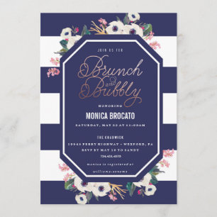 INVITATION À LA DOUCHE BRIDAL - brunch et champign