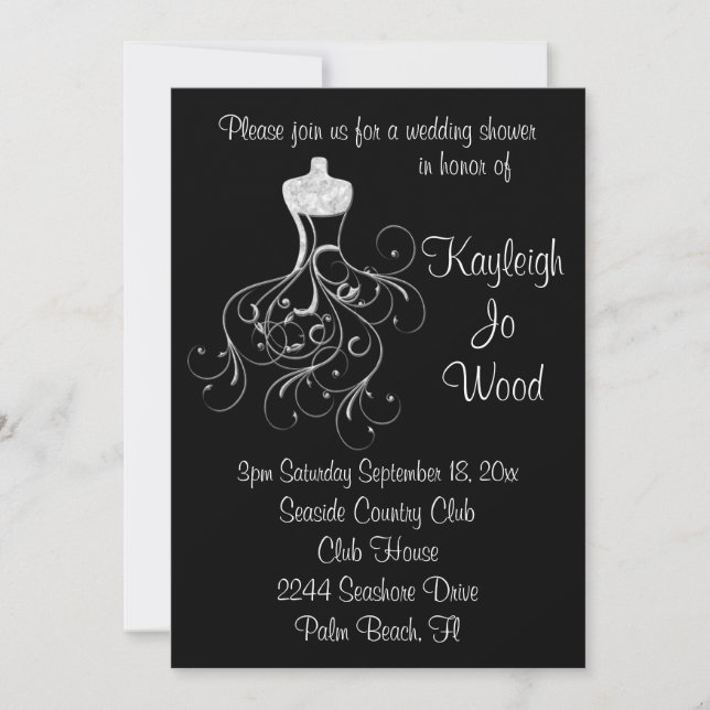 Invitation à la douche de Imaginaire Mariage (Devant)