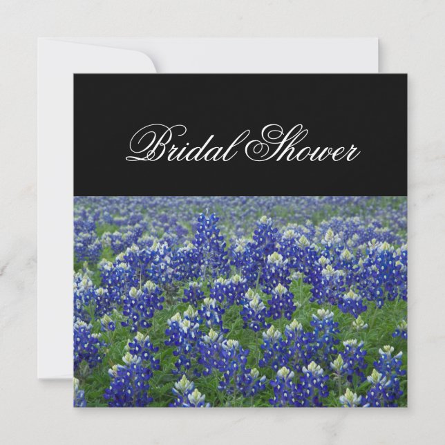 Invitation à la douche de la marée du Texas Bluebo (Devant)