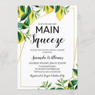 Invitation à la douche de la mariée à l'art de la 