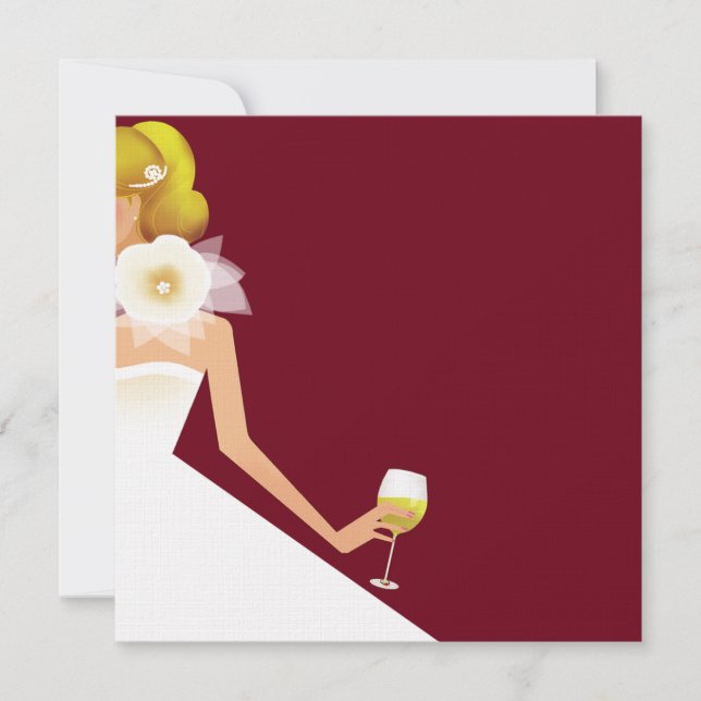 Invitation à la douche de la mariée de Bourgogne (Devant)