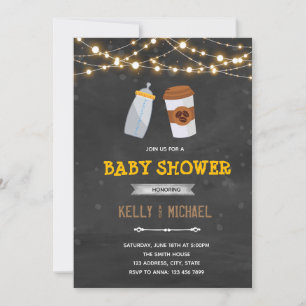 Invitation à la douche de préparation du café