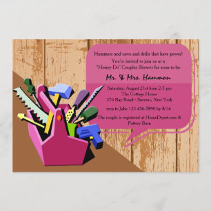 Invitation à la douche Honey-Do Couples