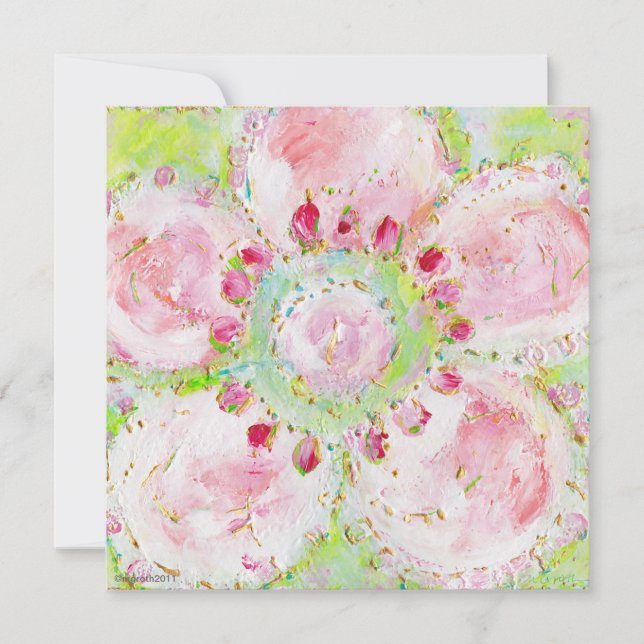 invitation à la douche "le printemps" (Devant)