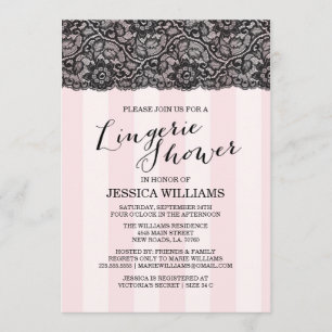 Invitation à la douche Lingerie Lace