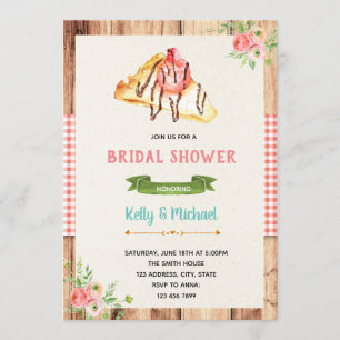 Invitation à la douche nuptiale