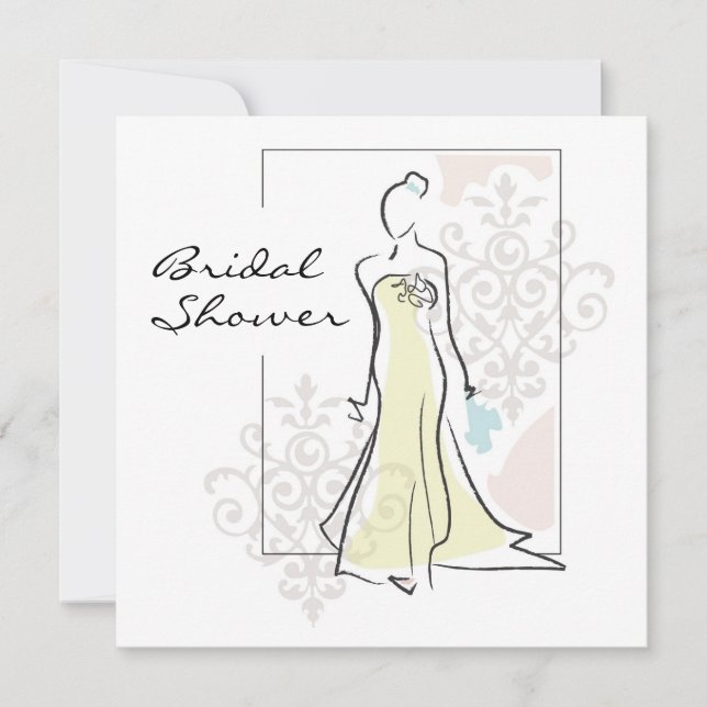 Invitation à la douche nuptiale (Devant)