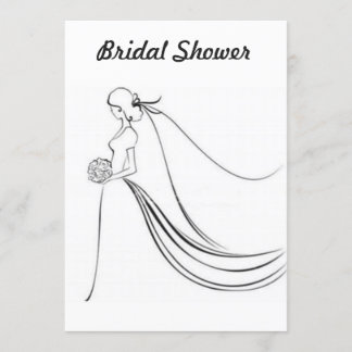 invitation à la douche nuptiale