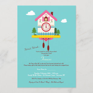 Invitation à la douche nuptiale