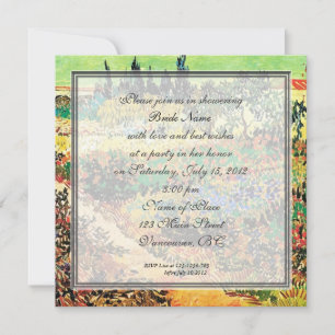 Invitation à la douche nuptiale